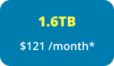 1.6TB $121/month